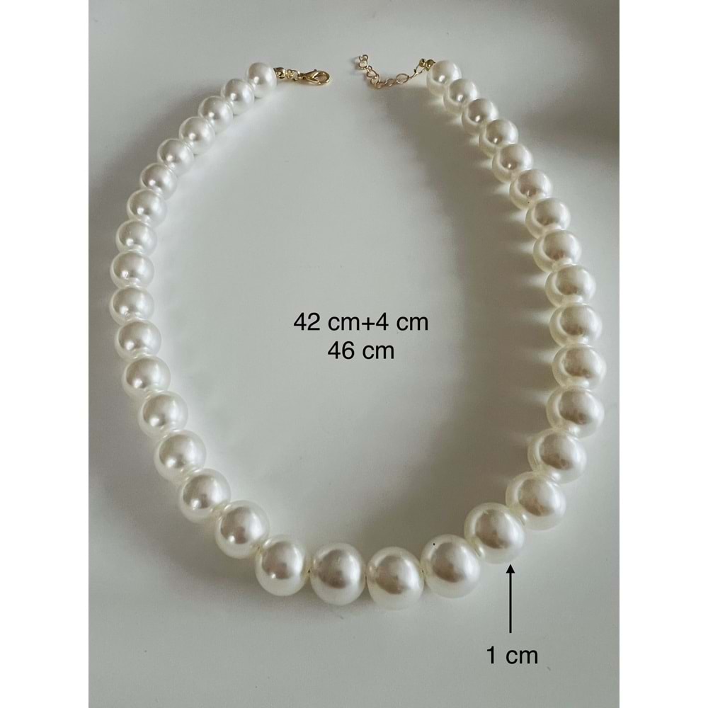 İNCİ KOLYE 42+4CM ACR8869