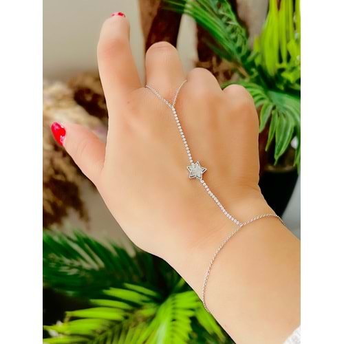 ÖZEL SERİ YILDIZLI SUYOLU ŞAHMERAN-GÜMÜŞ RENK ACR8904