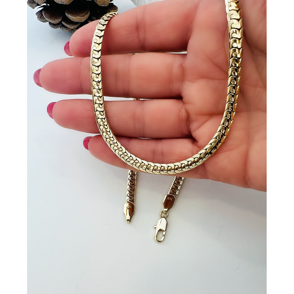 XUPING 14K ÖRGÜ ZİNCİR KOLYE 45CM-GOLD RENK ACR8911