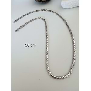 XUPING S KOLYE 50CM-GÜMÜŞ RENK ACR8918