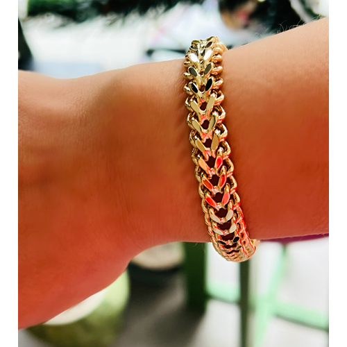 XUPING 14K BRAİD BİLEKLİK 20CM-GOLD RENK ACR8959