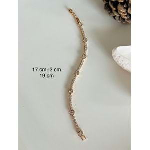 XUPING KALPLİ SUYOLU BİLEKLİK 17+2CM-ROSE RENK ACR9040