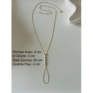 BİLEKTEN ÇİFT DOLAMALI, BAGET TAŞLI OK ŞAHMERAN-GOLD RENK ACR9737