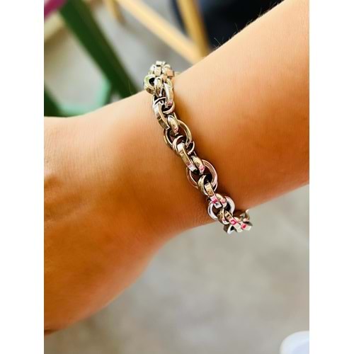 XUPING GÜMÜŞ RENK ZİNCİR BİLEKİLK 17+4CM ACR9790