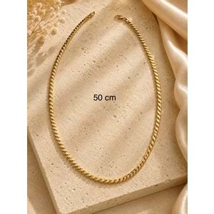 XUPING 14K GOLD RENK, BÜKLÜM KOLYE 50CM ACR9800